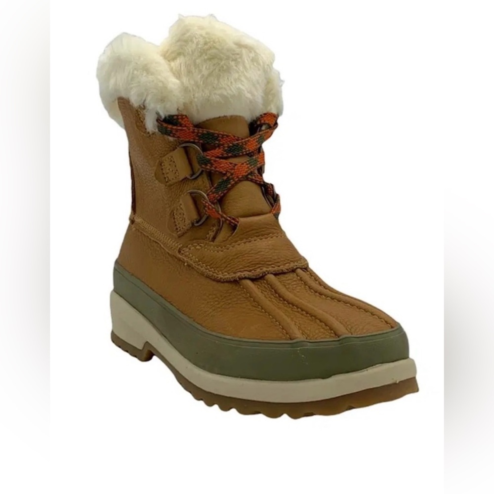 Sperry Maritime Leather Winter Boots Tan Size 7